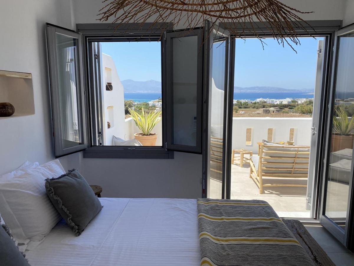 Villa Ypsilon Naxos - Luxury Holiday House With Amazing Sea View & Private Pool Agia Anna  Eksteriør bilde