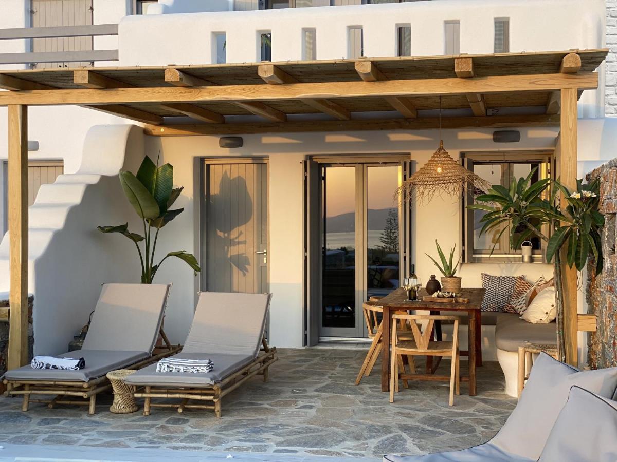 Villa Ypsilon Naxos - Luxury Holiday House With Amazing Sea View & Private Pool Agia Anna  Eksteriør bilde