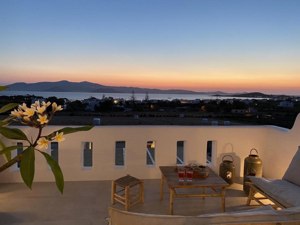 Villa Ypsilon Naxos - Luxury Holiday House With Amazing Sea View & Private Pool Agia Anna  Eksteriør bilde